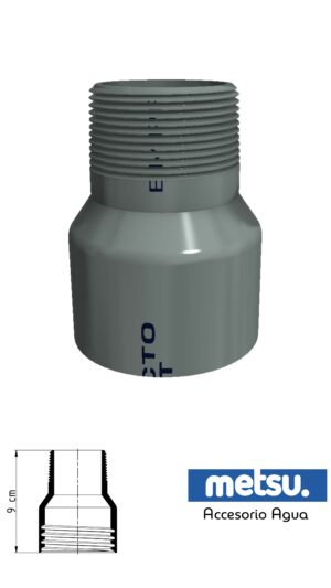 adaptador ibc para tanque 2" a 1 1/2"